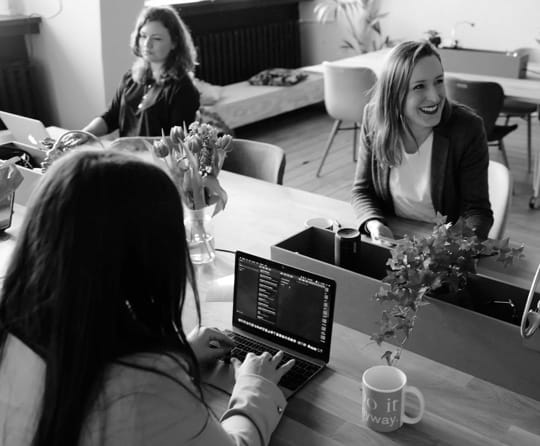 A group of business women